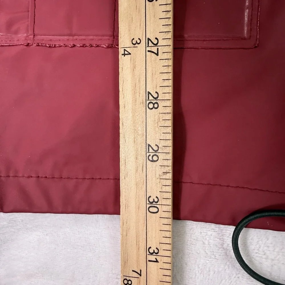 Vintage 90's LL Bean PVC Suit Red Rain Boat Jacket Hooded Coat Pant Mens Medium‎